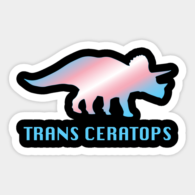 Trans Ceratops Sticker by NickiPostsStuff